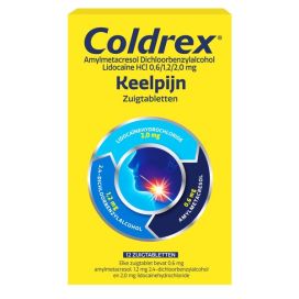COLDREX KEELTABLET ZUIG UAD    12ZT